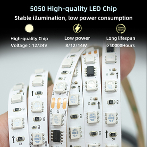 แถบไฟ LED อัจฉริยะ5050แถบไฟ LED 12V 24V 60/96/120 LEDs/M พิกเซลสีที่สามารถระบุที่อยู่ได้สำหรับ KTV, ตกแต่งบาร์ - Product Image 3