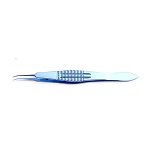 Mavi titanyum oftalmik göz bağlama forseps, oftalmoloji mikrocerrahi için hassas Colibri kornea forseps - Product Image 6