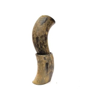 Handcrafted Viking <strong>Horn</strong> Tankard Portable Ox <strong>Horn</strong> <strong>Cup</strong> for Mead and Ale Drinking Rustic Norse Themed Drinkware Mug - Product Image 6
