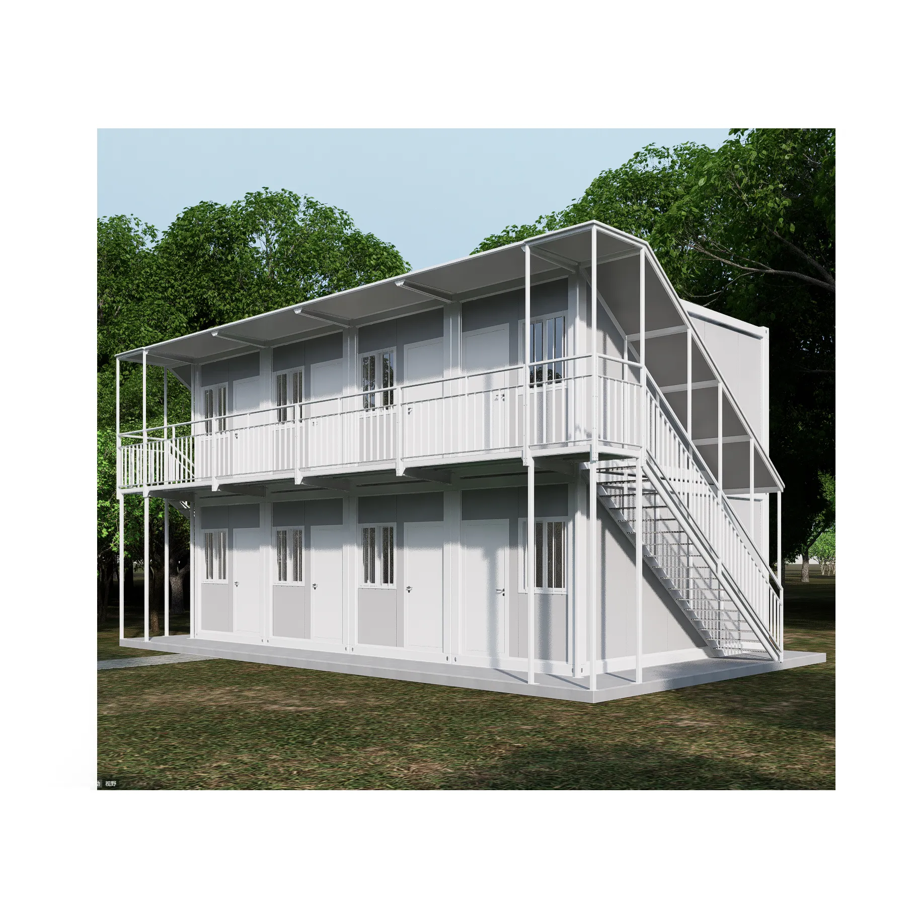 2024 nuovo design 2 camere da letto pieghevole casa contenitore prefabbricata edifici pieghevoli appartamento Hotel casa dormitorio