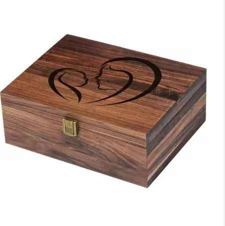 Handcrafted Rosewood Wooden Cremation Urn Wings of Life Design Memorial Urn for Ashes Decorative Fun