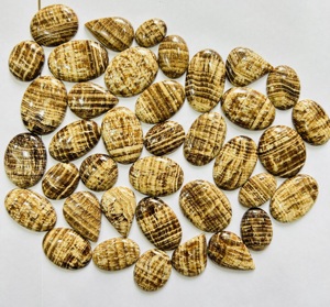 100% doğal kahverengi Aragonite Cabochon kolye Mix boyutu gevşek taş takı yapımı için kahverengi Aragonite doğal taş - Product Image 2