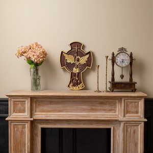 Thánh <span class=keywords><strong>Michael</strong></span> Archangel chiến thắng chéo, Thiên Thần Hộ Mệnh treo, 3D Tường mảng bám của chiến tranh tinh thần và bảo vệ - Product Image 6