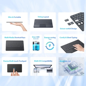 Blackview K1 BT <strong>Keyboard</strong> English French Arabic Portable Wireless <strong>Keyboard</strong> for Tablet <strong>Android</strong> IOS Wins - Product Image 3