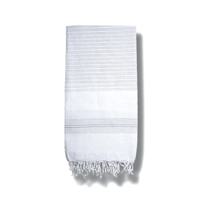 Peshtemal <strong>Towel</strong> Quick Dry Soft Cotton Stylish Checkered Light Grey and Yellow <strong>Towel</strong> Buy at Lowest Price - Product Image 2