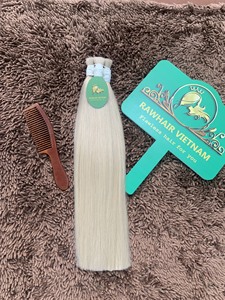 Doğrudan fabrika toplu 30 inç yumuşak dalga vietnamca Remy bakire saç ekleme 100% gerilmiş uzunluk renkli ucuz fiyat - Product Image 2