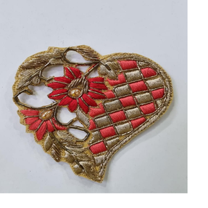 ビーズワークやスパンコールワークを含む花柄のカスタムメイド刺繍パッチは、ドレスデザイナーや衣類に最適です - Product Image 1