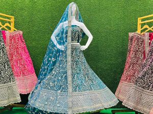 Hint geleneksel Lahenga Choli güzel renk ve baskı ile ağır tereyağı ipek <span class=keywords><strong>Lehnga</strong></span> Choli kadın elbise hint tarzı kadınlar