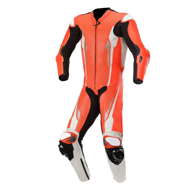 New Arrival OEM Manufacturer Factory Wholesale Price Motorbike Racing Suit Made of High Quality Leather Sportswear Adults Sets