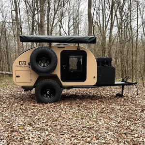 Modern 4x4 Mini gözyaşı Camper römorklar üzerinde en iyi fiyat duş özelliği ile stokta kamp ve seyahat için hızlı teslimat - Product Image 3