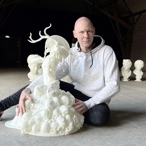 Hochpräzise 3D-Druckharzstatue im großen Maßstab in Lebensgröße-Benutzer definierter Kunststoff-SLA 3D-Druckservice für Skulpturen
