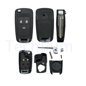 3 pulsante Flip custodia chiave auto a distanza custodia per Chevrolet Spark Blank telecomando portachiavi per la sostituzione - Product Image 1