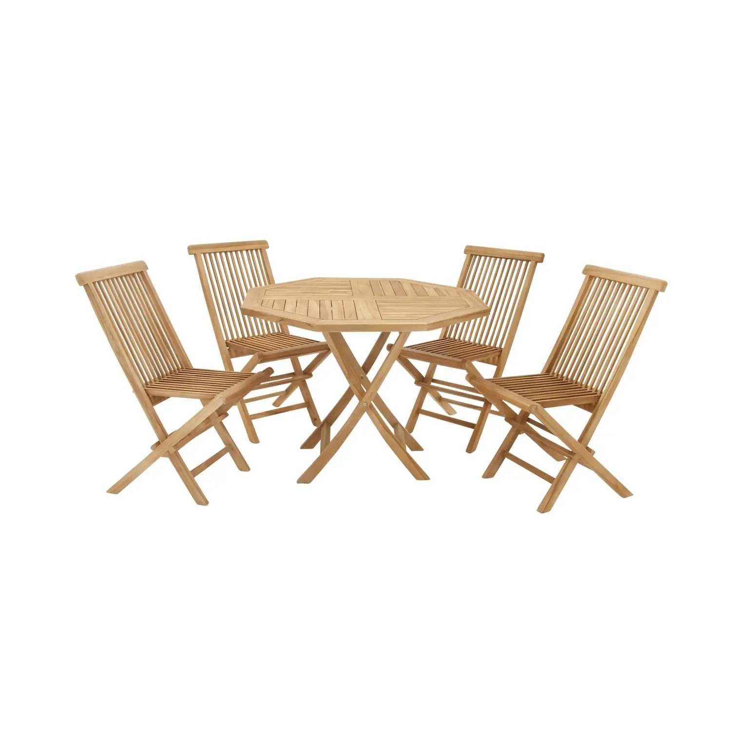 Ensemble de salle à manger d'extérieur, vente en gros, ensembles de jardin en bois de teck massif, Table et chaises pour meubles d'extérieur et de Restaurant