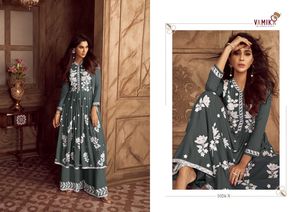 LakhNavi rahat Rayon üst Plazo pantolon ve Nazmin Dupatta rahat gezileri ve özel şenlikli etkinlikler için mükemmel - Product Image 4