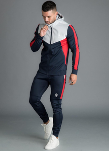 Spor salonu Fitness Tech polar eğitim eşofman erkekler için iki parçalı Set eşofman eğitim koşu eşofman erkekler