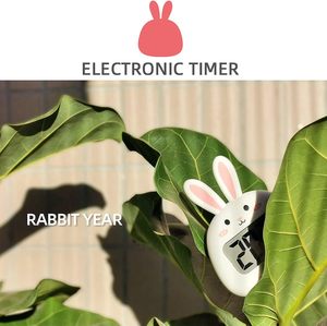 Niedlicher Cartoon Bunny Rabbit Countdown Küchen timer Digitaler Kocht imer mit Magnet LCD-Bildschirm uhr Hängbare benutzer definierte Farbe - Product Image 6