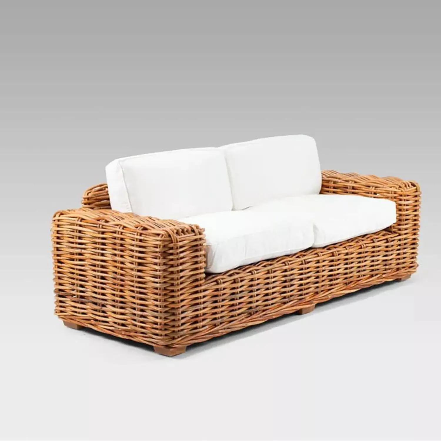 أريكة كرسي استراحة من الخيرزان الطبيعي بتخفيضات كبيرة تزيين فاخر لغرفة المعيشة والمنزل والحديقة