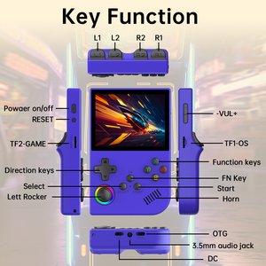 XGB36 128GB 15000 RGBゲームレトロなゲーム用ハンドヘルドコンソールLinuxシステム30 + PSP/PS1/SFC/GBA用シミュレーター3Dジョイスティック