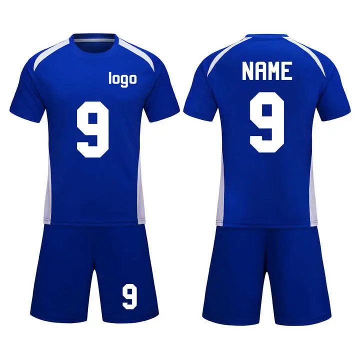 Uniforme de fútbol para niños Camiseta de fútbol con pantalones cortos Traje deportivo sólido para niños