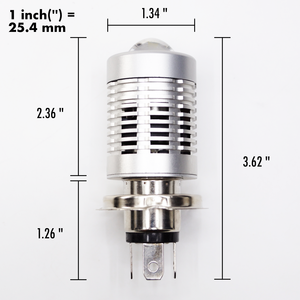 Hyuga หลอดไฟหน้า LED H4ชุดเลนส์โปรเจคเตอร์ขนาดเล็กลำแสงสูง/ต่ำสีเหลือง3000K ขาว6000K ปรับแต่งได้ - Product Image 5