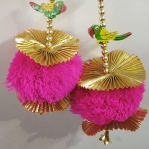 Pom Pom <strong>Strings</strong> for Home Decor Handmade Ethnic Art for Stylish Interior and Festive Celebrations with Charm for Sale - Product Image 5