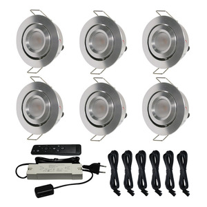 Uzaktan kumanda Led Mini Set Spot 3w 12v downlight 6 adet Set için bahçe aydınlatması - Product Image 4