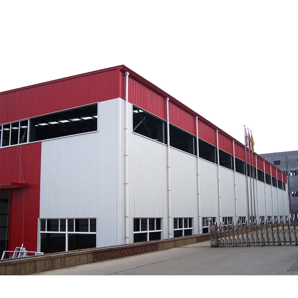 Structure métallique préfabriquée industrielle entrepôt bâtiment stockage hangar conception bâtiment de construction préfabriqué