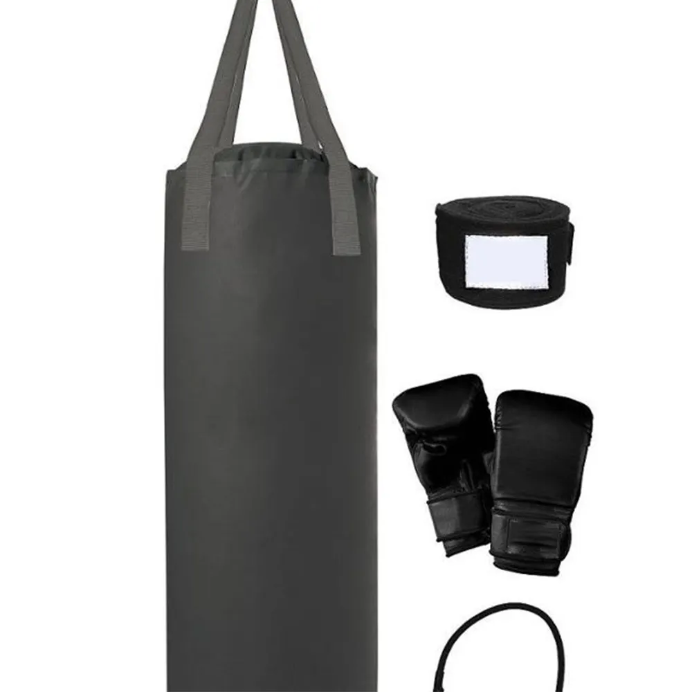 PU Leather Home GYM Fitness professional leather kick freestanding standing heavy duty punching bags