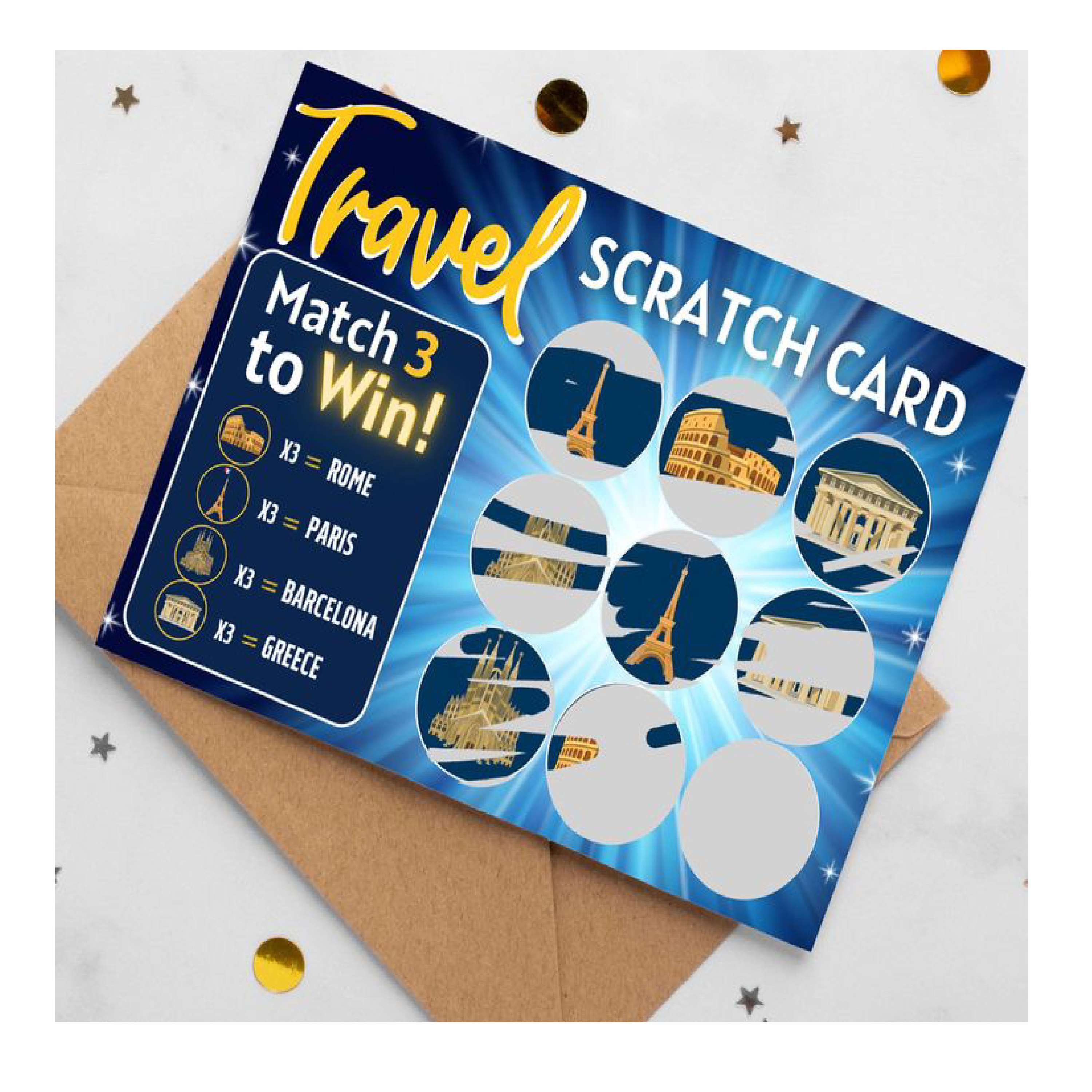 Silver Foil Scratch Card