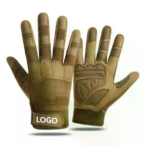 High Quality Leather Winter Motorcycle <strong>Gloves</strong> Outdoor <strong>All</strong>-Finger Protective Sports Training Cycling Tactical <strong>Gloves</strong> Printing - Product Image 1