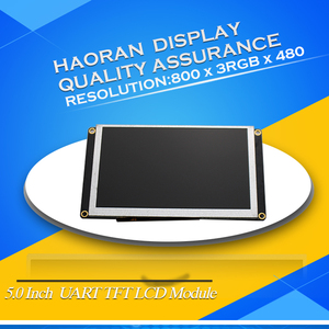 5 inç tft lcd modülü stm32 mikro kurulu 5 "800X480 tft lcd ekran 4pin konektörü stm32 RS232 RS485 TTL/USD programlanabilir