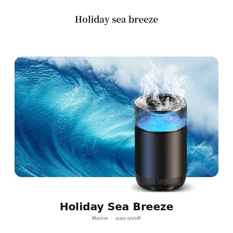 P51-holiday sea breeze diffuser-4 light modes-auto on/off with v