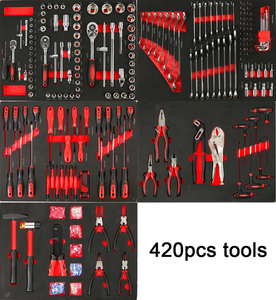 420 Pcs 7抽屉车间金属工具手推车车库工具柜/手推车/胸部重型机械工具盒汽车维修 - Product Image 3