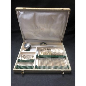 Giá thấp cổ điển thiết lập của bạc mạ nghệ thuật Deco dao kéo cho 12 người súp thìa ngã ba muỗng cà phê Bạc nhà bếp Flatware Set - Product Image 3