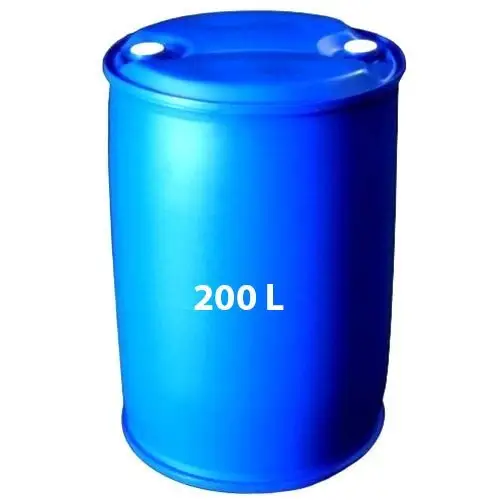 Plastik varil, davul 200 Litre HDPE açık üst mavi plastik davul