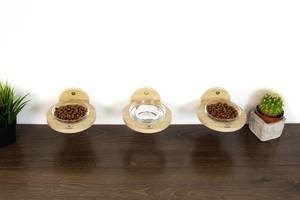 Besleyici ile duvara monte ahşap köşe kedi Tee raf dikey tırmanma kulesi kedi ağacı ile Perching ve besleme istasyonu - Product Image 5