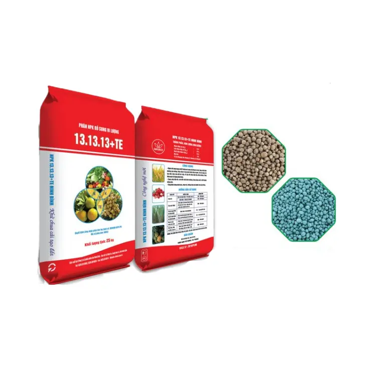NPK 13.13.13+TE Dap Fertilizer High Quality Fertility Supplements For Plants Custom Packing Made In Vietnam Manufacturer