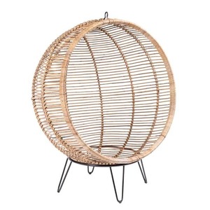 Handwoven mây toàn cầu ghế với cơ sở mây Phong Cách Bohemian giọng ghế cho sử dụng trong nhà và ngoài trời - Product Image 4