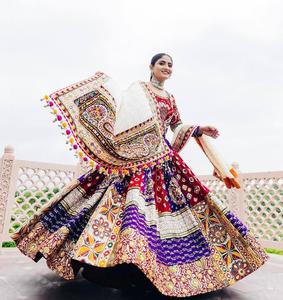Ethnic Navratri Lehenga Choli Set for Women Premium Kutch Embroidery &amp; Bandhani <strong>Ghagra</strong> for Weddings &amp; Festivals - Product Image 3