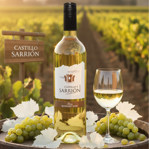 Rượu vang trắng bán ngọt Castillo de Sarrion, nho Airen và Macabeo, 11% cồn, cấp nhập môn, 0,75 lít, từ Castilla La Mancha. - Product Image 6