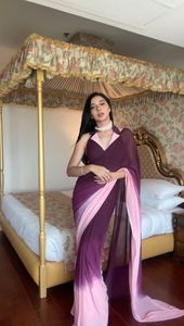 Saree bluz Bollywood parti hint pakistan yeni Sari düğün tasarımcısı giymek - Product Image 2