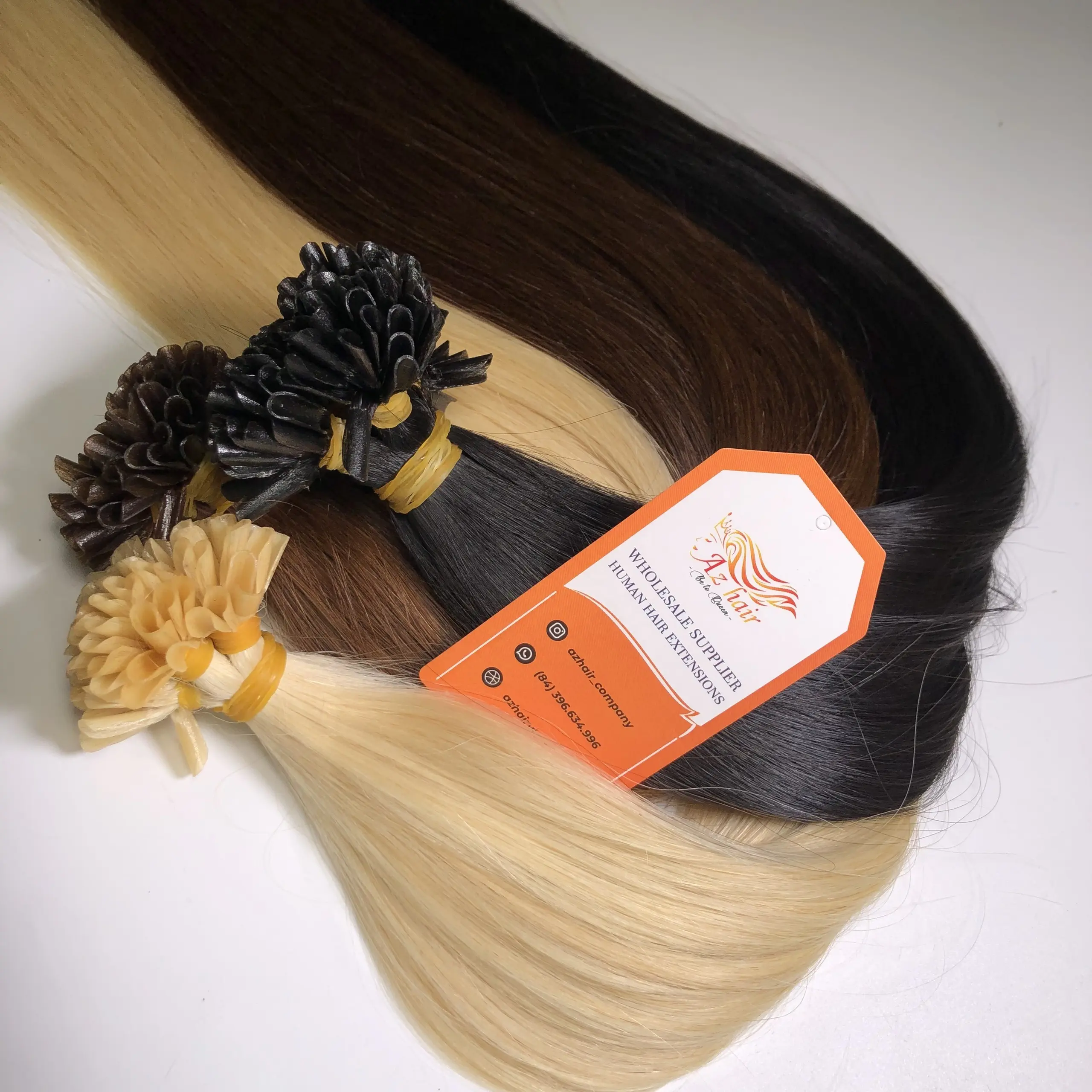 Keratin U Tip Keratin Hair Highlight Color Hot New Model Vietnamese Hair Supplier 100% Natural