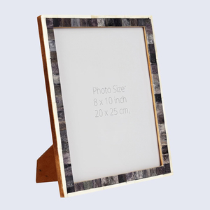 8x10骨相框别致相框手工复古 (8x10，灰色) 骨镶嵌相框 - Product Image 6