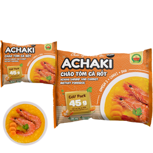 דייסת חסילונים מיידית של achakki עם דייסת גזר התינוק iso haccp oem ויטנאם 3 דקות הכנה מזון מיידי