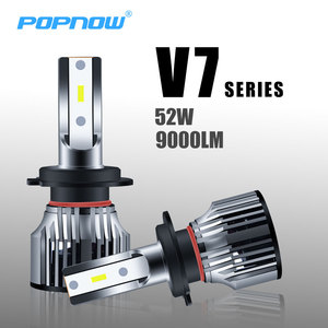 V7 maliyet etkin araba ampul 90W 10000LM H1 H4 H7 H11 9005 9006 9012 Led araba ışık farlar