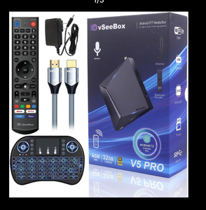 2025 vSeeBox V5 Pro Встроенная система голосового управления Android 12 4GB RAM 32GB - Product Image 1