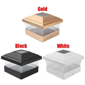5X5 PVC ויניל גדר הודעה כובע שמש אור LED קיר אורות פטיו סיפון חצר נוף מנורת שמש סיפון הודעה אור LED הלילה