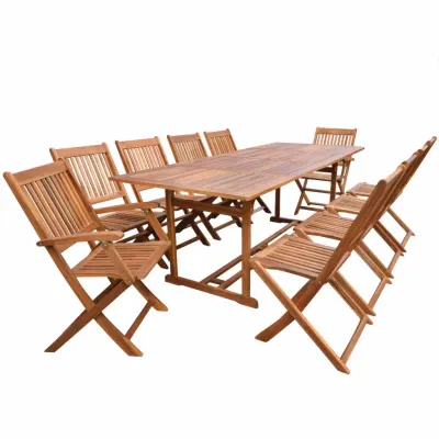Mobili da cortile moderni tavolo da pranzo da esterno con piano in cemento sedie da pranzo in legno panca in legno tavolo da giardino e Set di sedie
