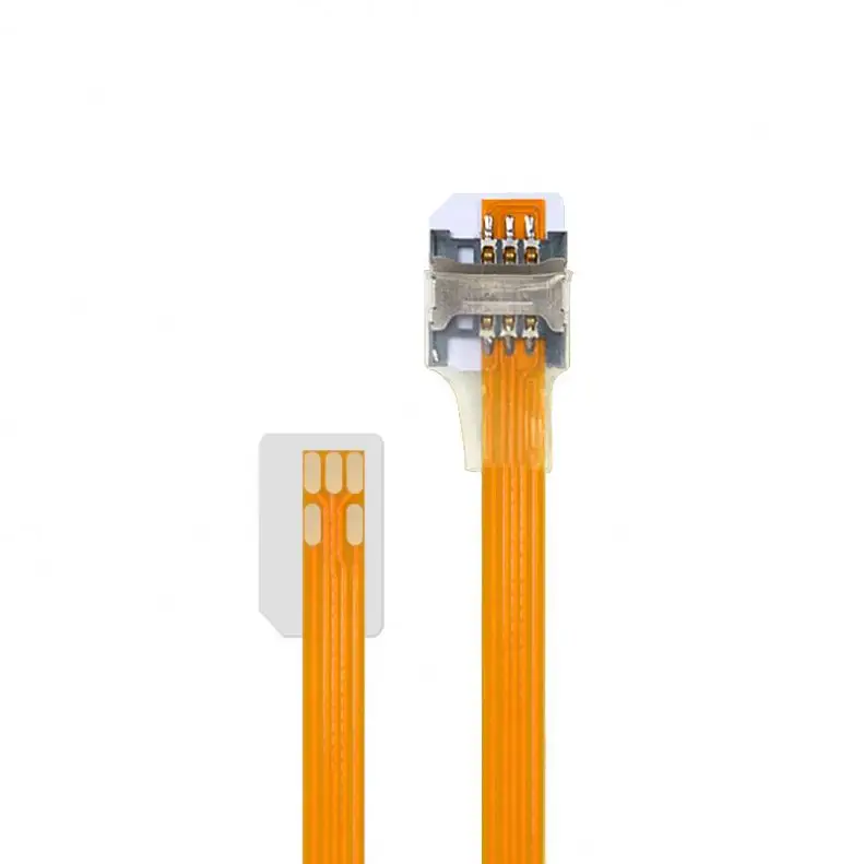 Micro Mini Nano SIM SD card to TF SIM extension flat ribbon fpc cable extender adapter