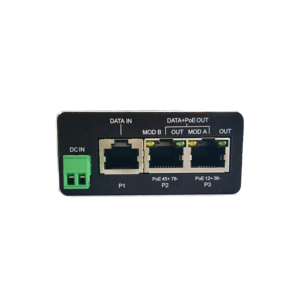 10/100/1000Mbps PoEインジェクターDC48V入力DC24V出力産業用Din-rail 2ポートパワーオーバーイーサネットアダプター - Product Image 2